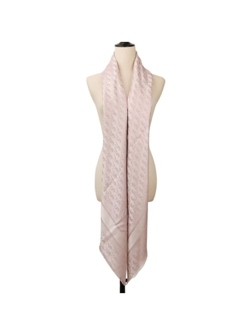 Dior Oblique Large Shawl Pink Scarf - Picture 10 of 14